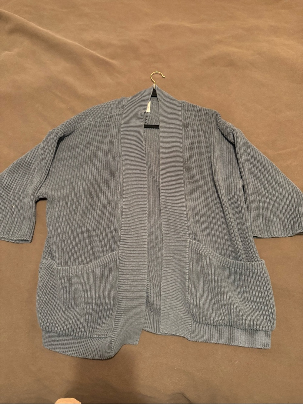 Open-Front knit Pocket Cardigan Sweater